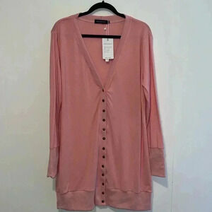 NWT Merokeety Pink Snap Cardigan P35